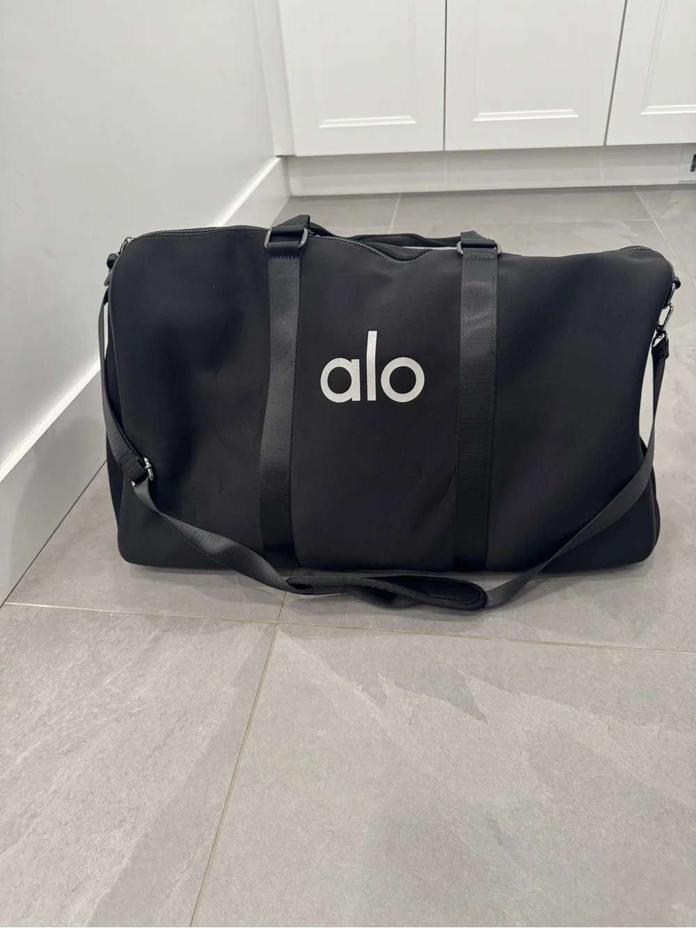 Alo Black Weekender Duffle Bag